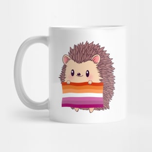 Hedgehog Lesbian Pride Mug